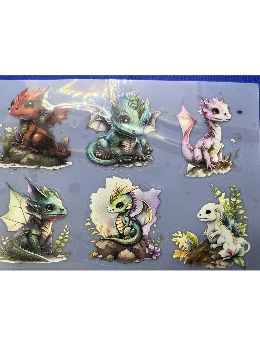 Adorable Baby Dragon 2x2' Stickers -Cute Mythical Decals for Collectors & Fans